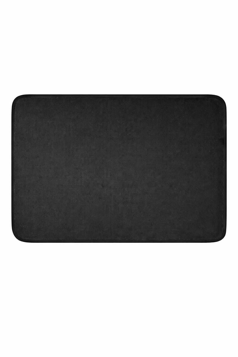 Vuurvaste onderlegger - Hittebestendige mat - 45×38cm - hittebeschermingsmat - antislipglasvezel-siliconen brandwerende mat - voor tafelblad - voor luchtfriteuse, magnetron, keukenwerkblad - zwart