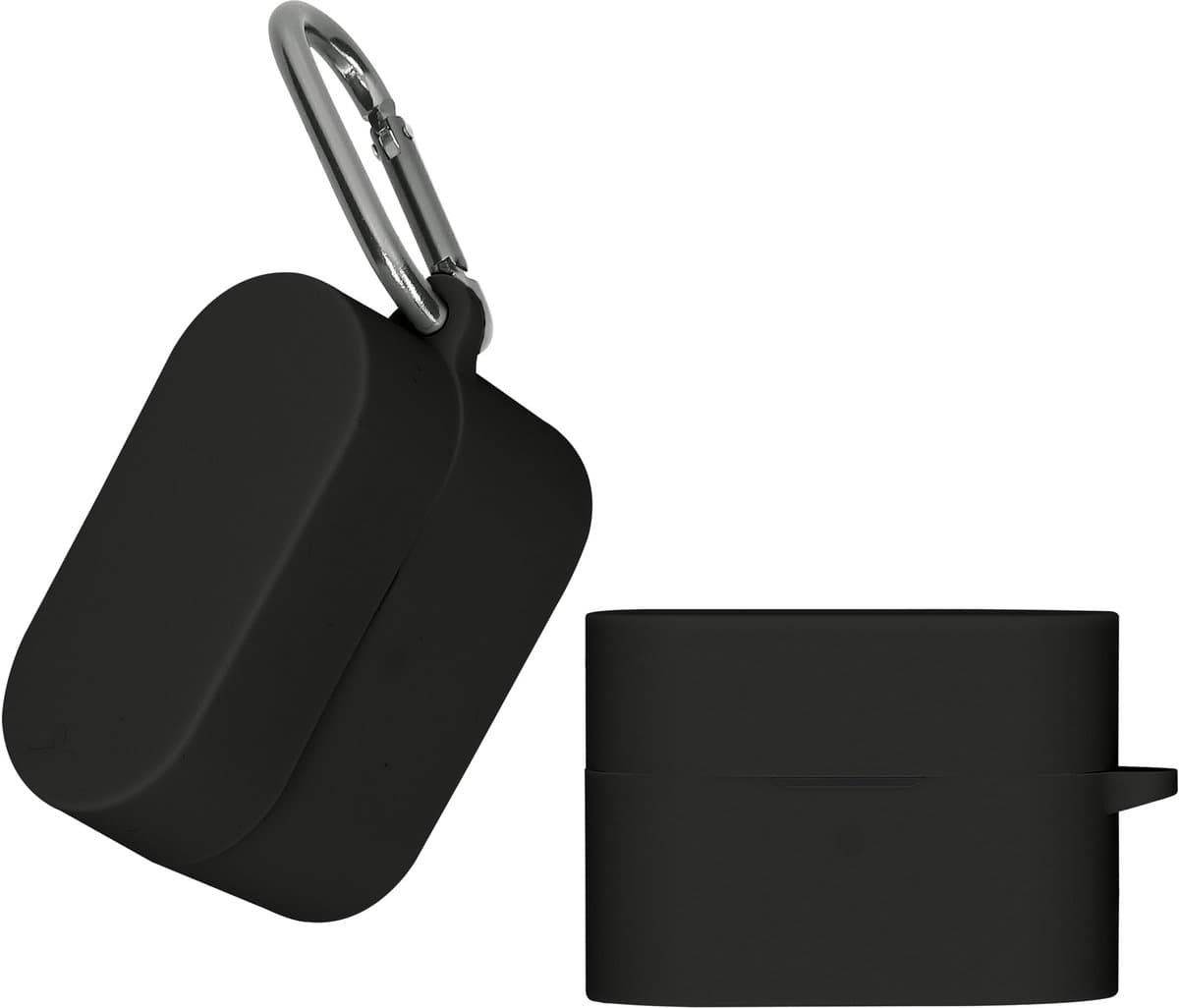 kwmobile Hoes geschikt voor Sony WF-1000XM6 - Siliconen cover voor oordopjes in zwart
