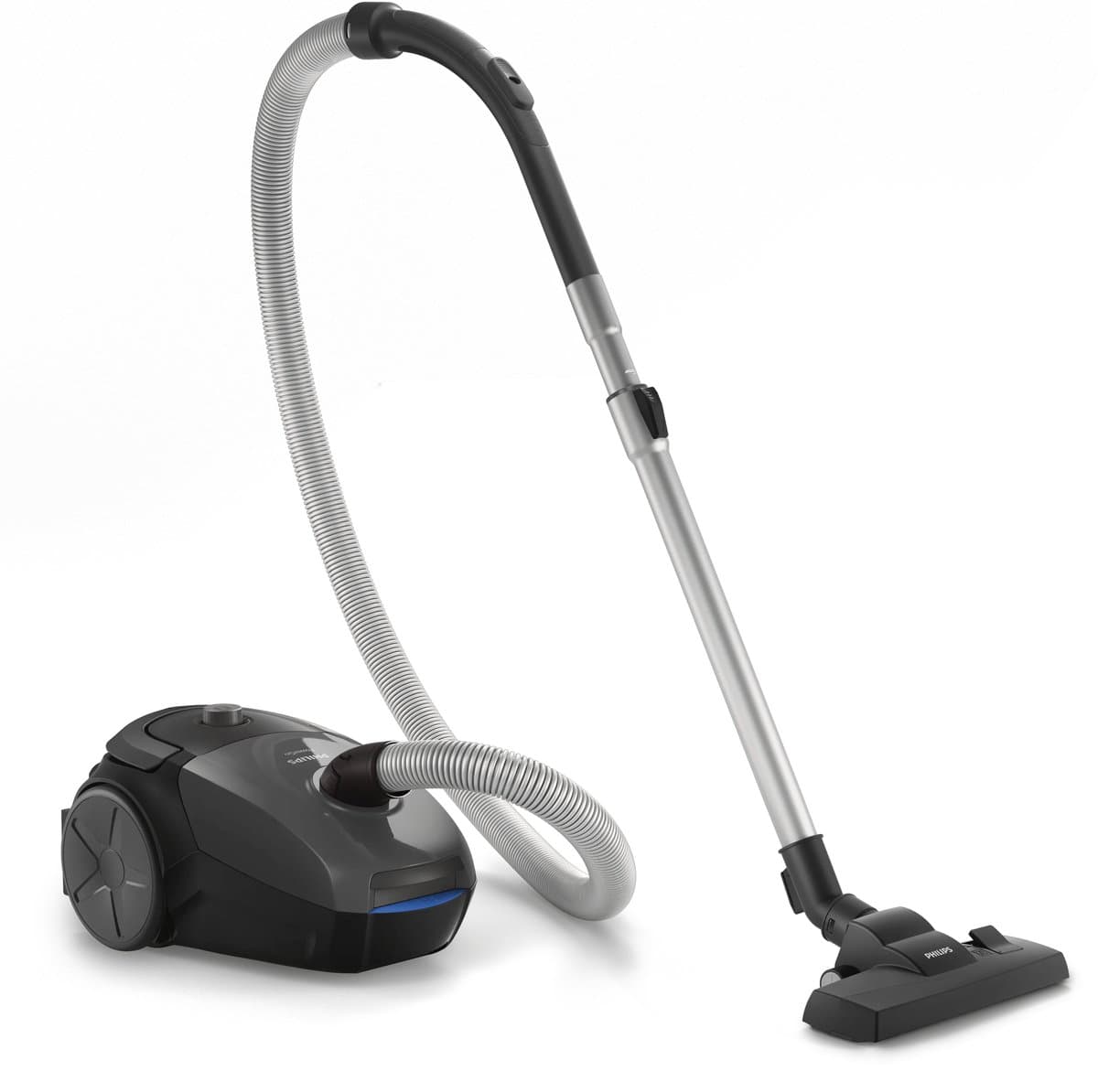 Philips Stofzuiger met Zak PowerGo FC8244/09 - 900W Motor - Lang Snoer - Alle Vloertypen - Multifunctionele Zuigmond - Grijs