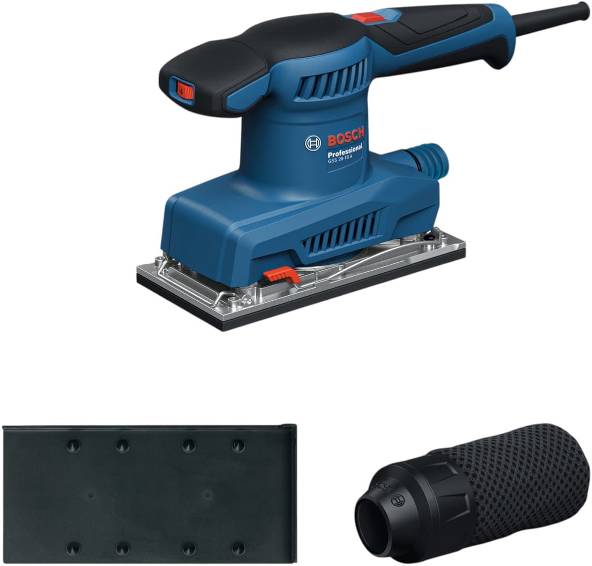 Bosch Professional GSS 20-18 A – vibrerende schuurmachine – 200 W