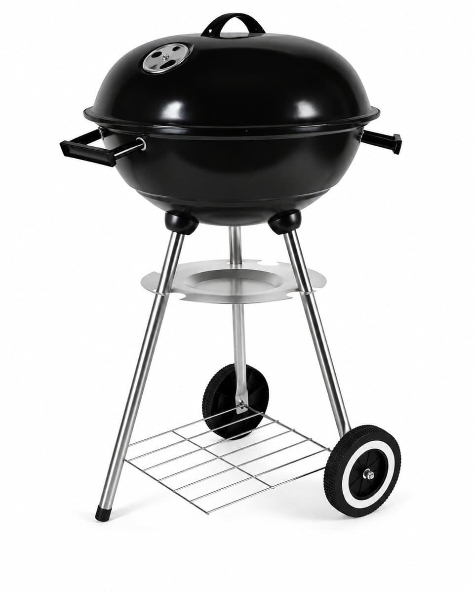BBQ - Bol - Groot - ø44 x 70 cm - Staal - incl wielen