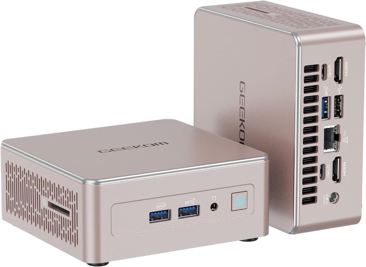 GEEKOM NUC Mini-pc - A5mini pc met Windows 11 - AMD Ryzen 5 7430U (tot 4,3 GHz) desktop-pc - mini-computer - 16 GB DDR4 512GB SSD met Windows 11 Pro - WiFi 6 - HDMI - BT 5.2 - pc voor games en kantoor - Mini pc - desktops - Game pc