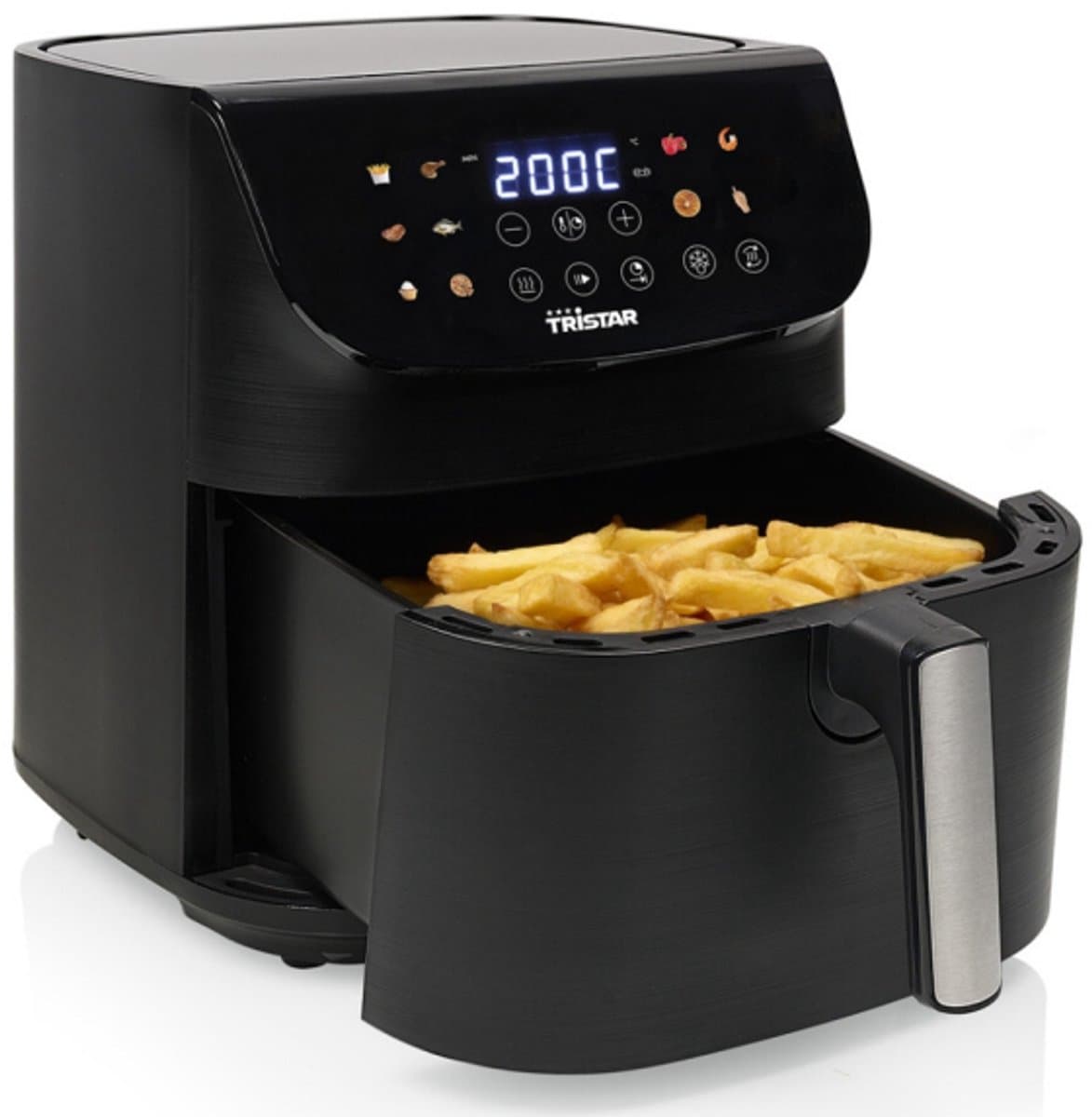 Tristar Airfryer FR-9073 - 9 l - Heteluchtfriteuse - Digitaal LED Touchscreen - 12 programma's - Zwart - 1800 Watt
