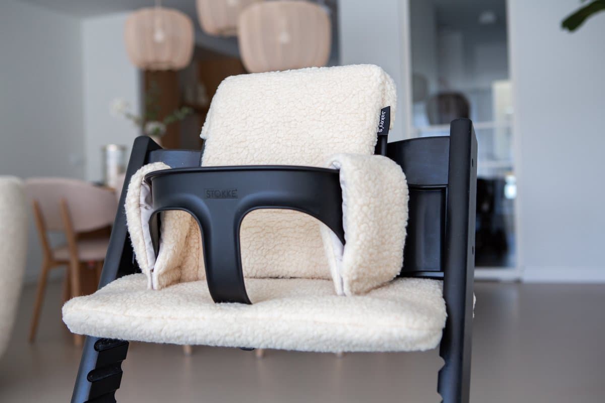 Teddy Stoelverkleiner Tripp Trapp - Stokke Tripp Trapp Kussenset - Zachte Kussenset Kinderstoel - Beige Kinderstoel verkleiner