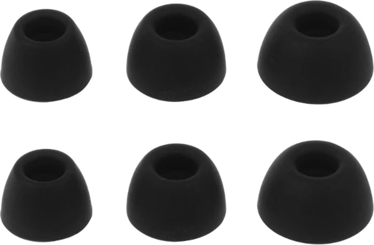 Ibley ComfortFit Siliconen oortips voor Samsung Galaxy Buds 2 Pro zwart - Siliconen Earplug - S/M/L formaat - 3 paar - 3 maten