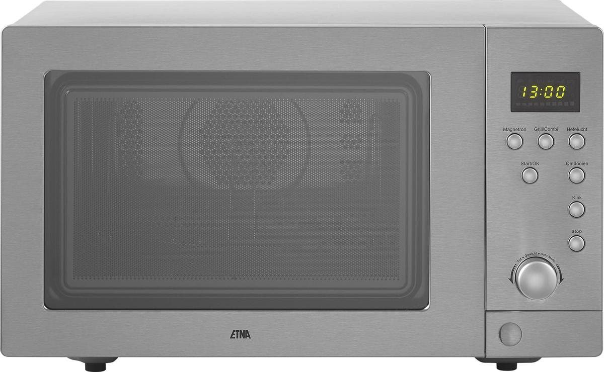 ETNA ECM243RVS - Combi-magnetron - Vrijstaand - 900 watt - 25 liter - RVS
