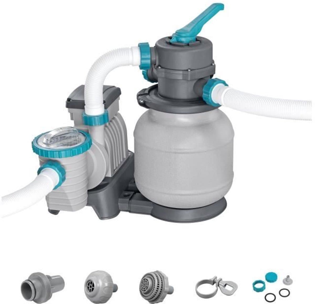 Zandfilter/filtratiepomp voor zwembaden tot 42 m3 - Bestway - 6.056 L/u - Met voorfilter