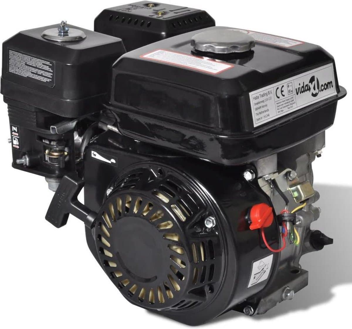 vidaXL - Benzinemotor - 6,5 - PK - 4,8 - kW - zwart