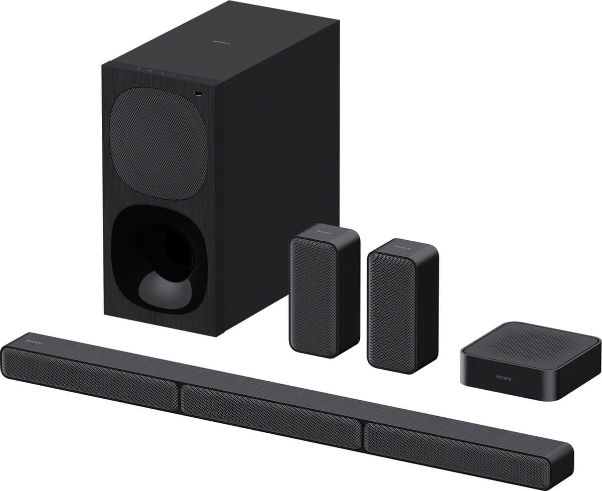 Sony HT-S40R - Soundbar met subwoofer en draadloze achterspeakers - Zwart