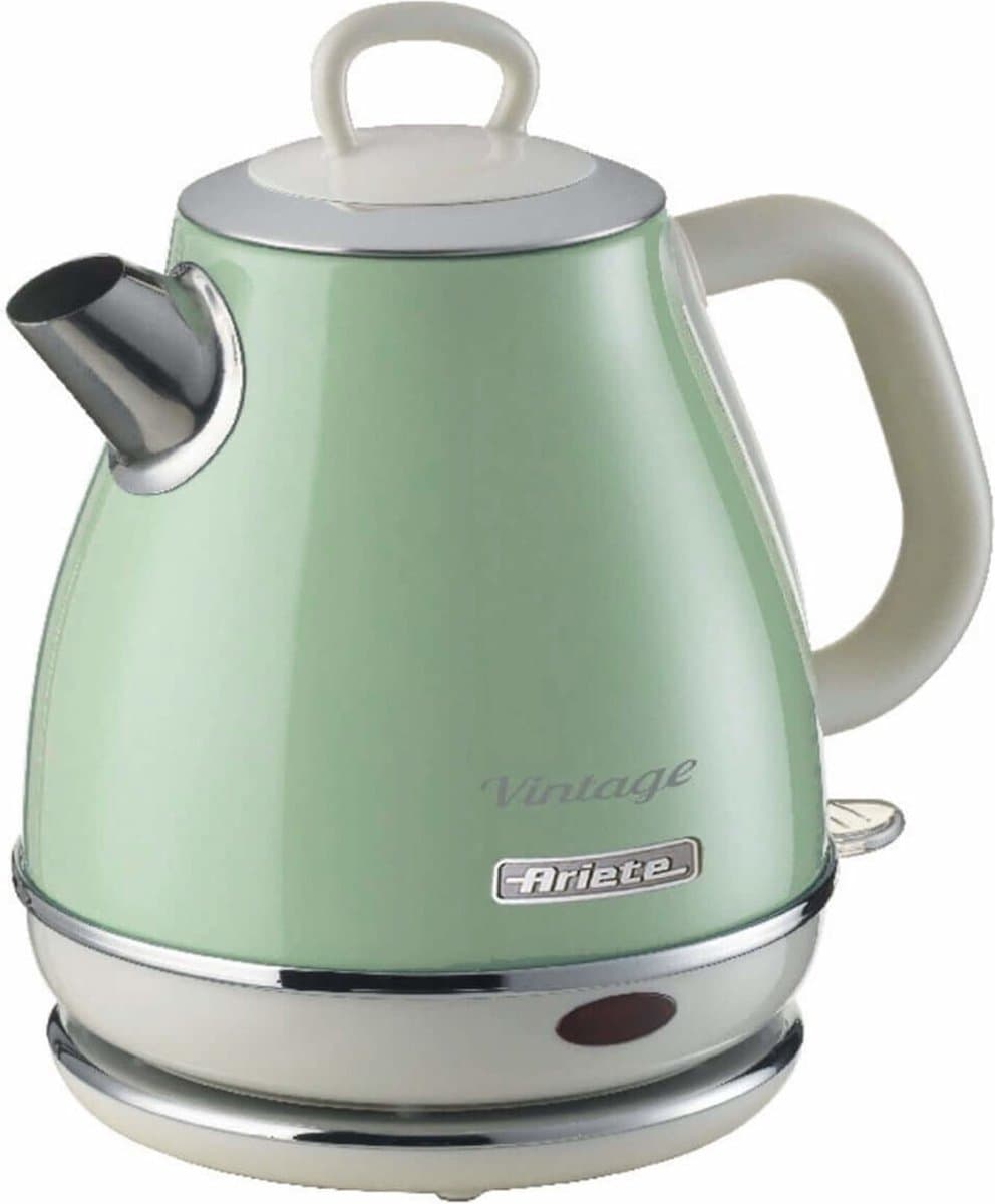 Ariete 2868/04 - Vintage waterkoker - 1 liter inhoud - 1630 Watt - draadloos - Groen