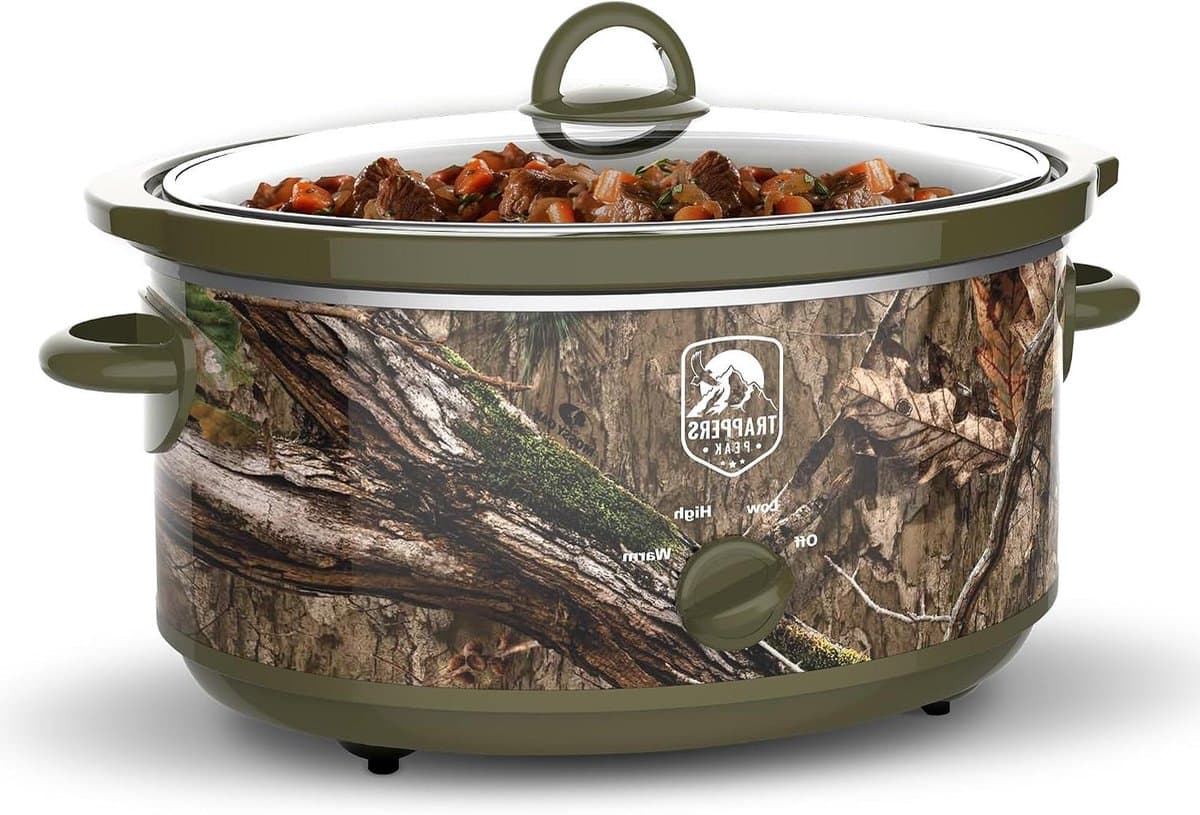 Ovale Slowcooker Pan - Crockpot Stoofpot - Langzaam Koken - 7 Quart Capaciteit - 7 Quarts - Groen