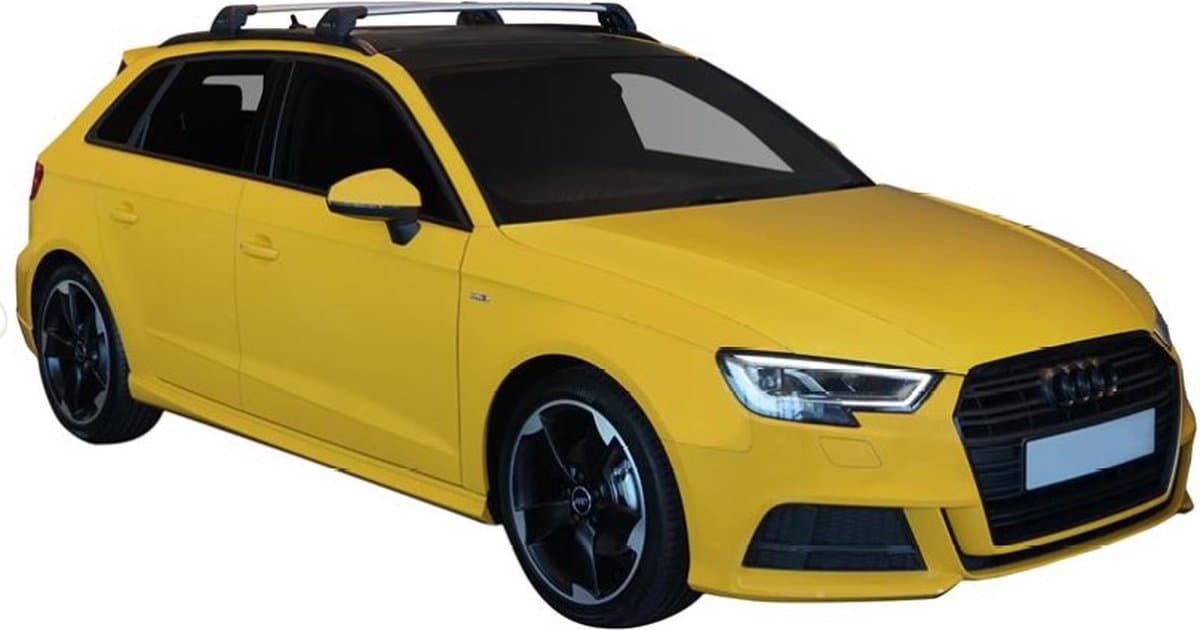 Audi A3 Sportback 5drs Hatchback juli 2016 - heden Premium Dakdrager Zwart Whispbar Auto Exterieur Accessoires