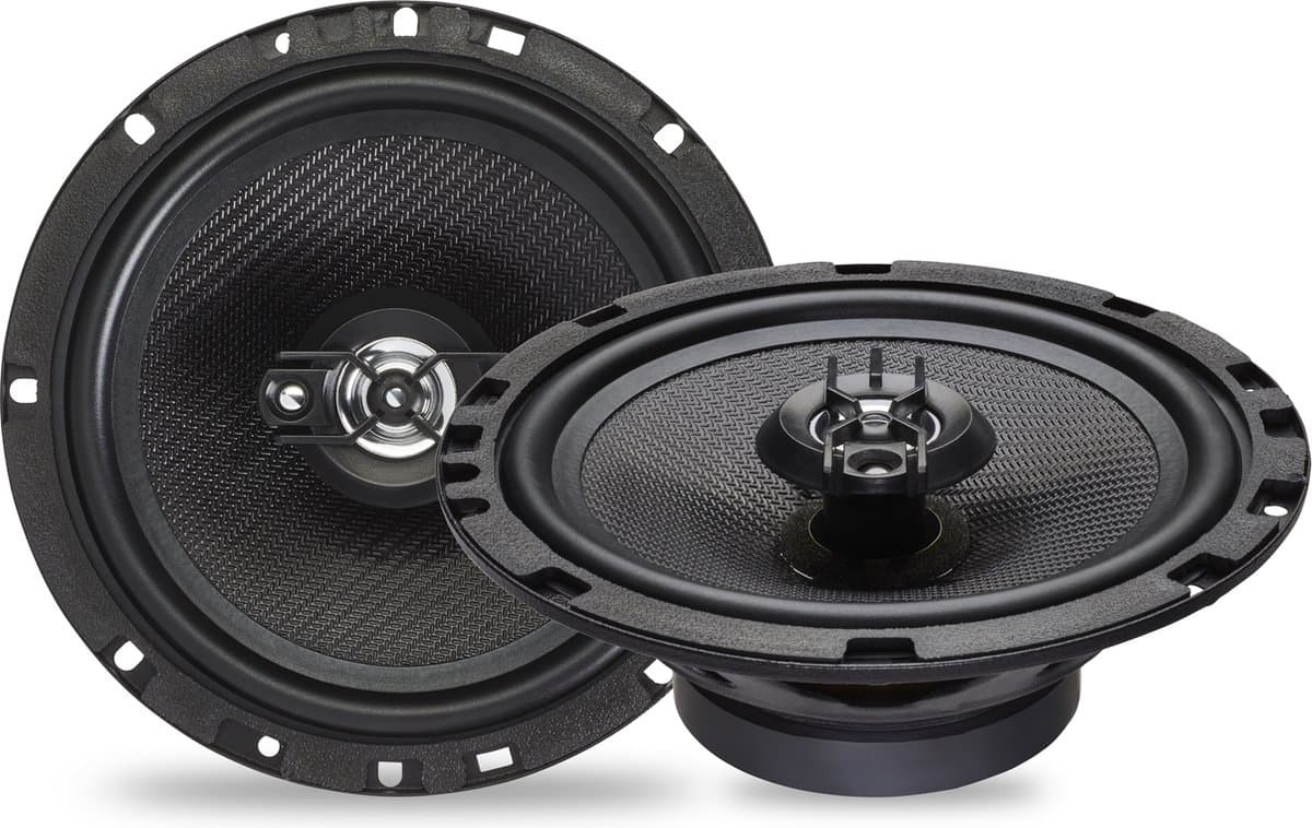 Caliber Auto Speakers - Autospeakers 16,5 cm - 30 mm Mylar Dome Tweeters - 240 Watt Totaal Vermogen - 2-weg Coaxiaal Luidspreker set (CDS6)