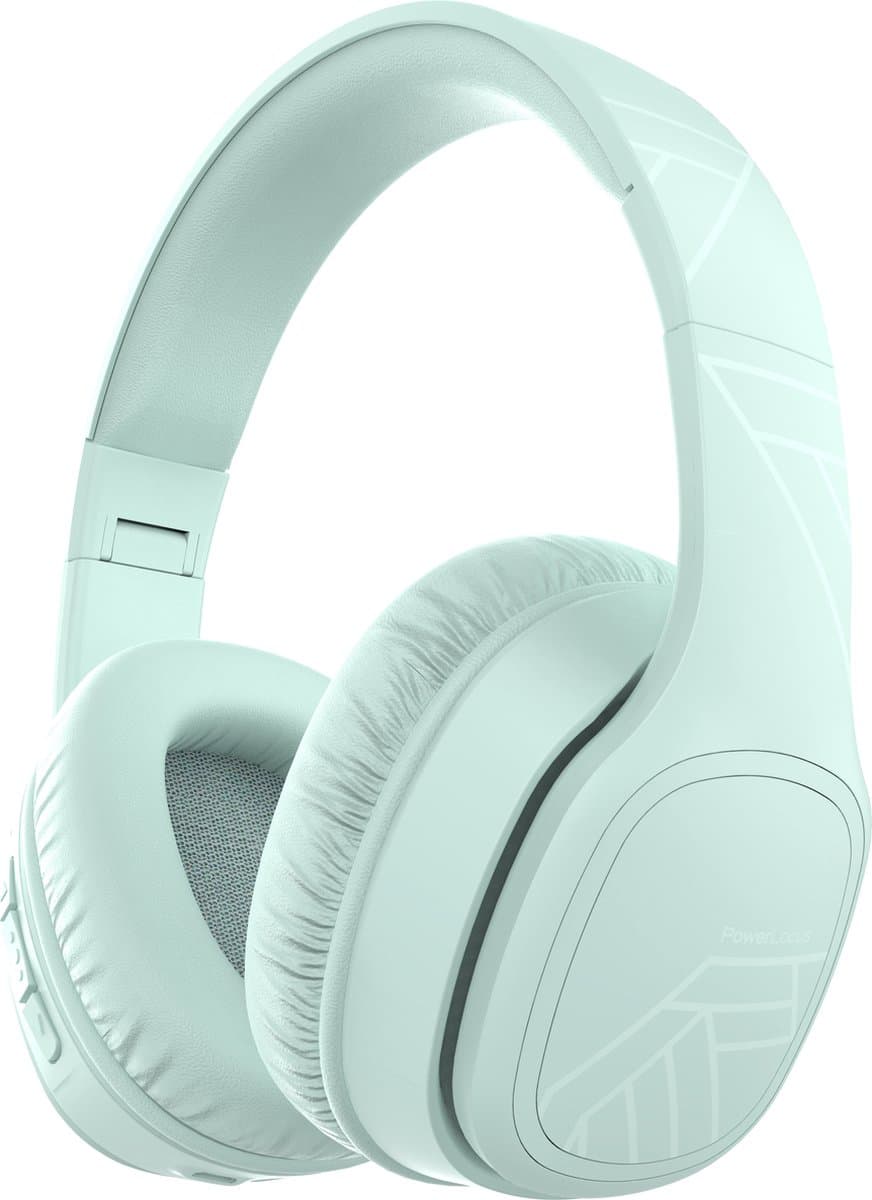 PowerLocus P7 - Draadloze Over-Ear Koptelefoon Inklapbaar - Bluetooth Hoofdtelefoon - Met microfoon – Headphone – Incl. Carry Case - Mint