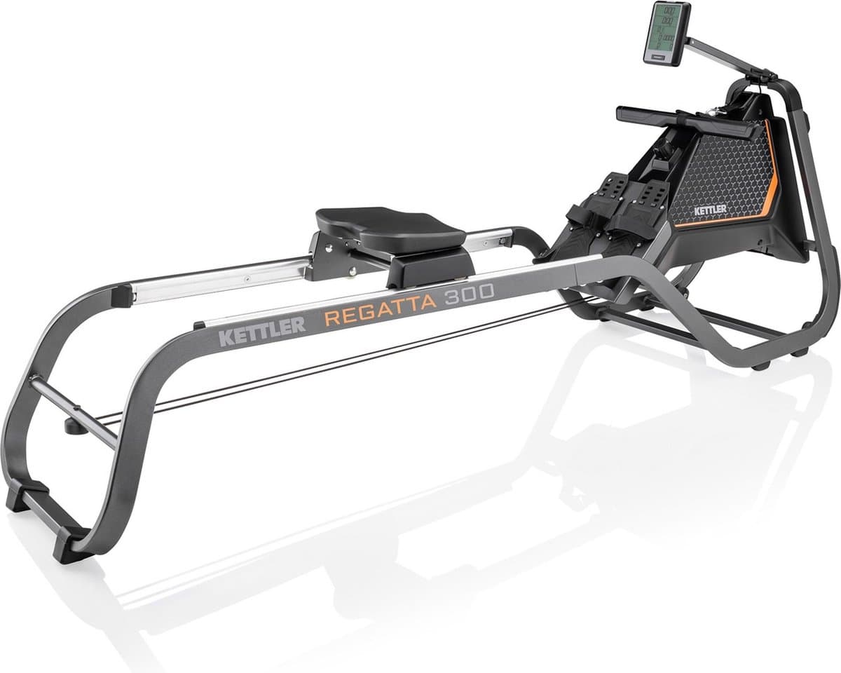 Kettler Regatta 300 Roeitrainer – Aluminium rails en magneetweerstand
