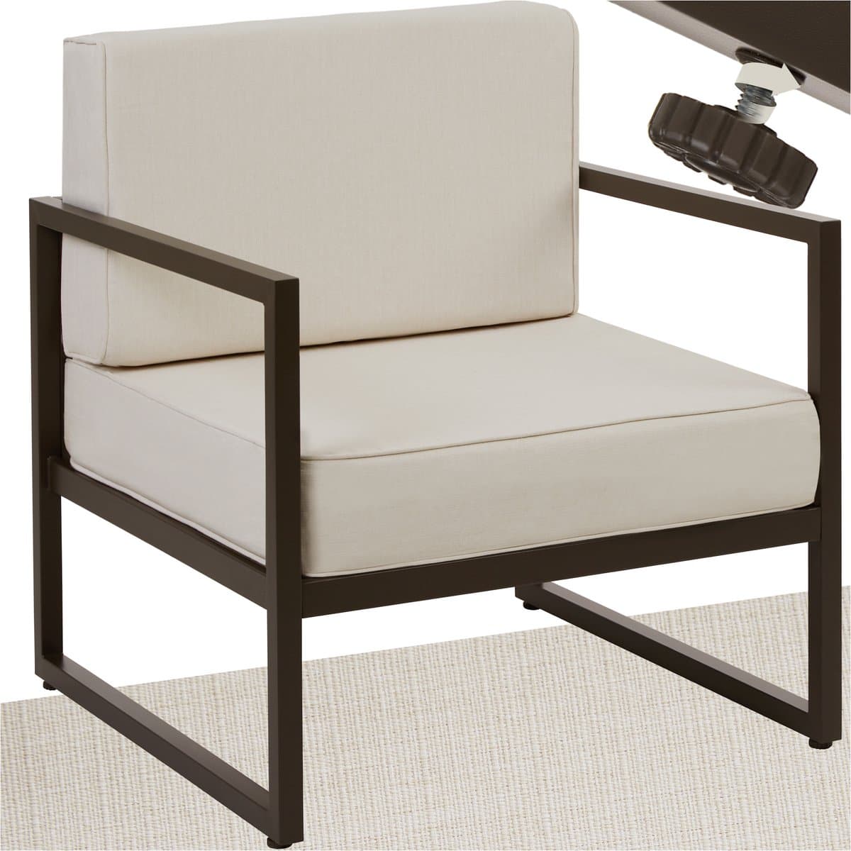 tectake Comosa Lounge Fauteuil Tuin