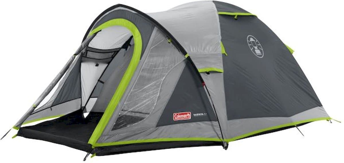 Coleman Darwin 4 Plus Koepeltent - tent 4 persoons - 3000 mm waterkolom - snel opzetten - Grijs