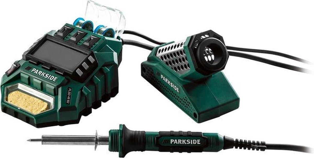 Parkside | Soldeerstation | Soldeerbout | Soldeertin | Houtbrander | Soldeerset | Soldeerbout met houder | Soldeer | Soldeerbout elektrisch | Soldeerbout set | Derde hand | Soldeerbout met houder