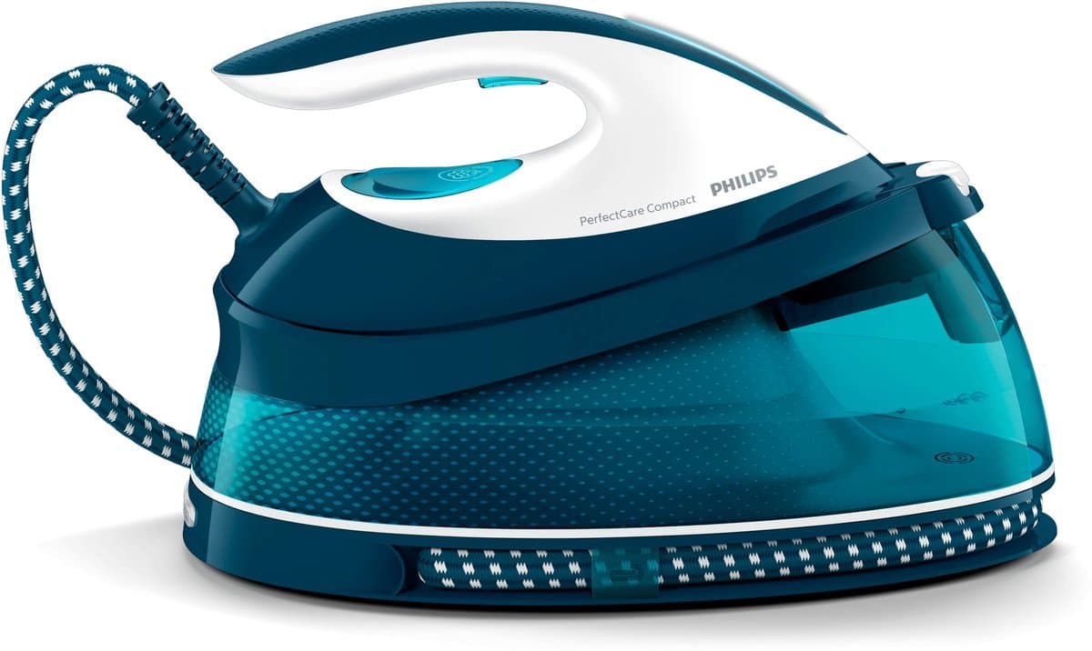 Philips Stoomstrijkijzer met Stoomgenerator GC7844/20 - Met Station - Snel Warm - Verticaal Strijken - Zelfreinigend - Groot Reservoir - Blauw