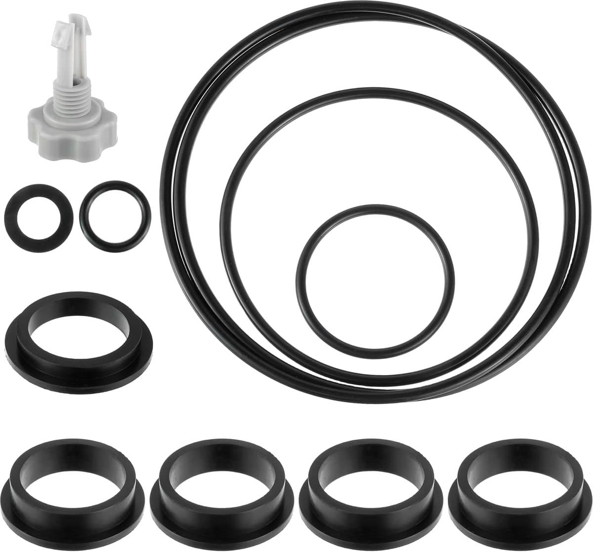 Reserveonderdelen voor zandfilterpomp - afdichtingen voor zandfilterpomp 25013 - accessoires voor Intex zwembad inclusief luchtventiel - 11 O-ringen voor diverse onderdelen