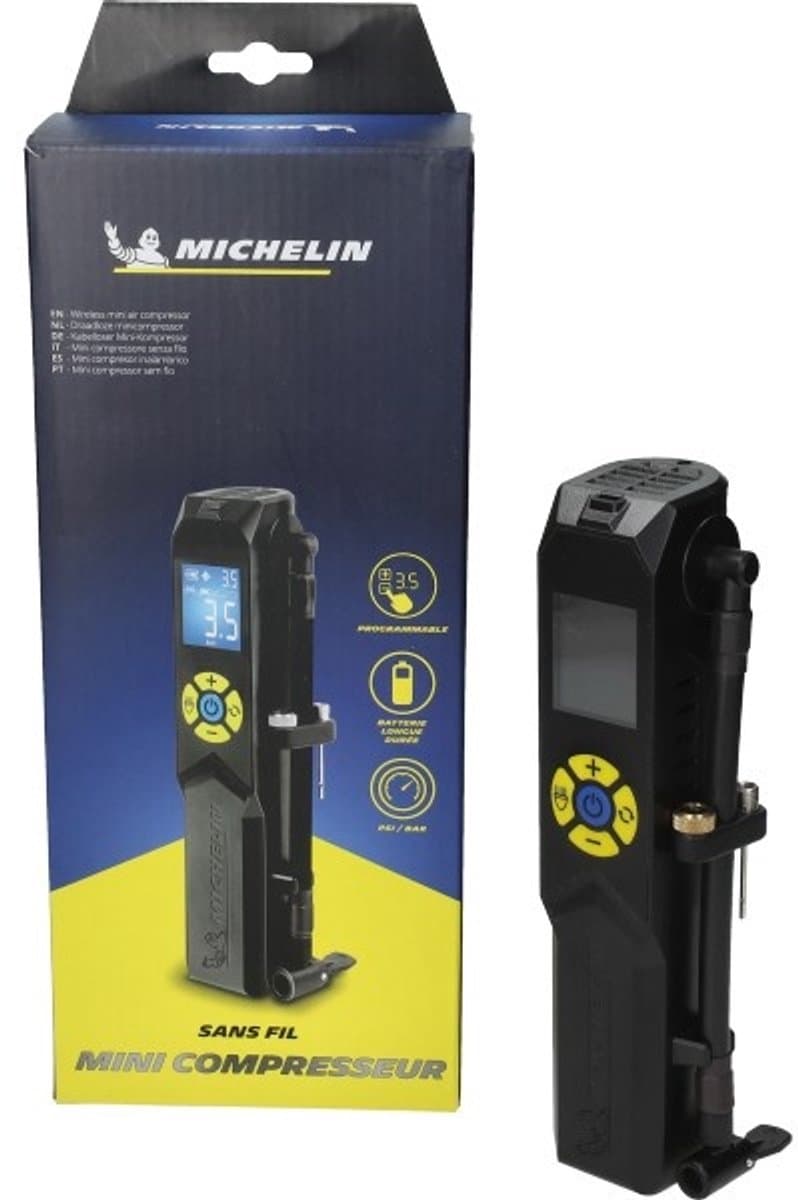 Michelin Mini Draagbare Lucht Compressor Voor Motor - Scooter - Fiets - Auto Banden - Origineel