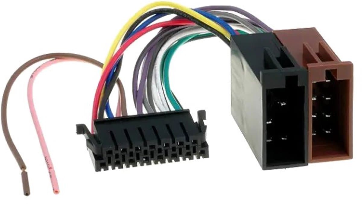 ISO kabel geschikt voor Sony autoradio - 36x8,5mm - Diverse CDX - 15-pins - 0,15 meter