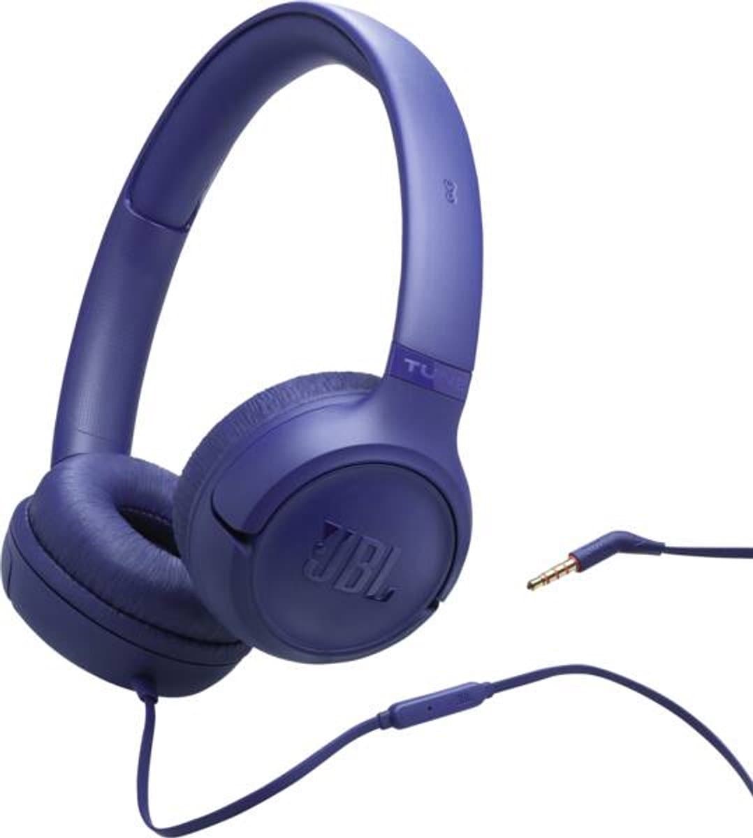 JBL Tune 530 - Bedrade On-ear Koptelefoon - Hoofdtelefoon met Kabel & Microfoon - 3.5 mm Aansluiting - JBL Pure Bass - Voor iPhone, Samsung, Tablet & Laptop - Blauw