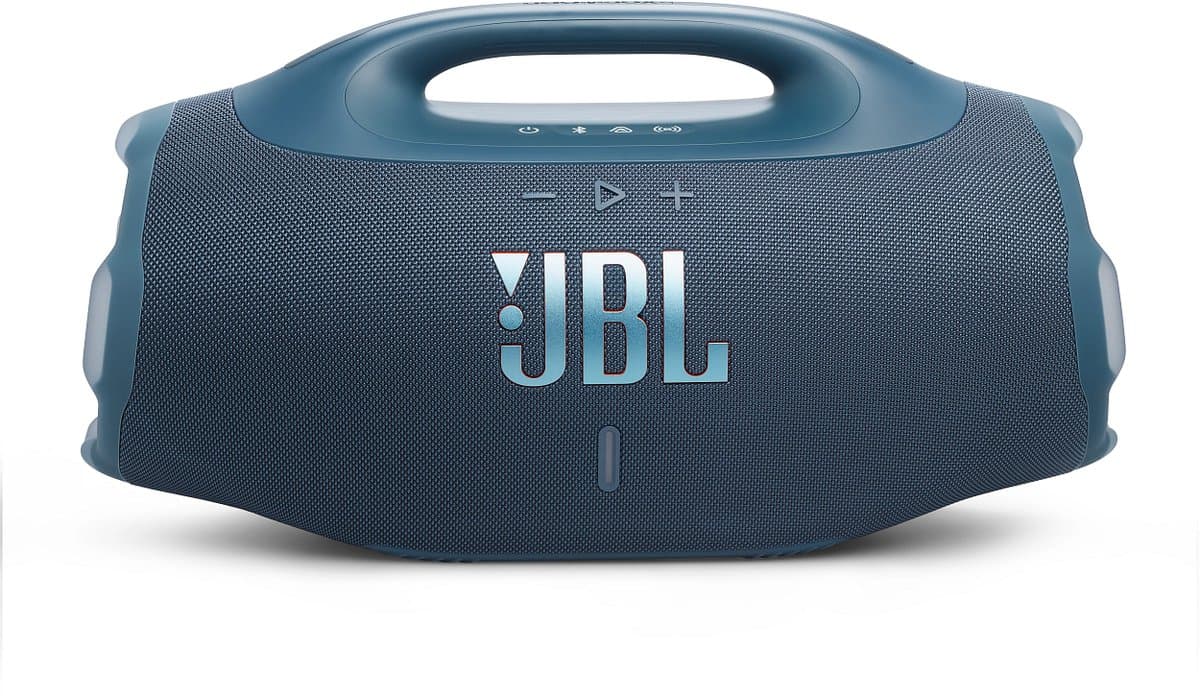 JBL Boombox 4 - Portable Bluetooth Speaker - Draagbaar & Krachtig - Draadloze Muziek Box - 34 uur - Waterdicht - IP68 - Blauw