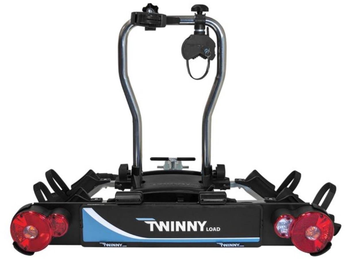 Twinny Load Fietsdrager e-Carrier II – Max 2 elektrische fietsen – Maximaal 60 kg - Kantelbaar – Drager & fietsen afsluitbaar – 13 polige stekker - Typegoedkeur RDW E4-26R
