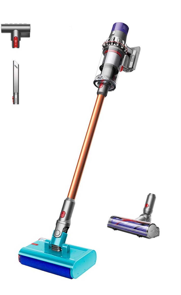 Dyson V10 Cyclone Submarine - Steelstofzuiger met dweilfunctie - Koper - 150 Air Watts - Lange batterijduur