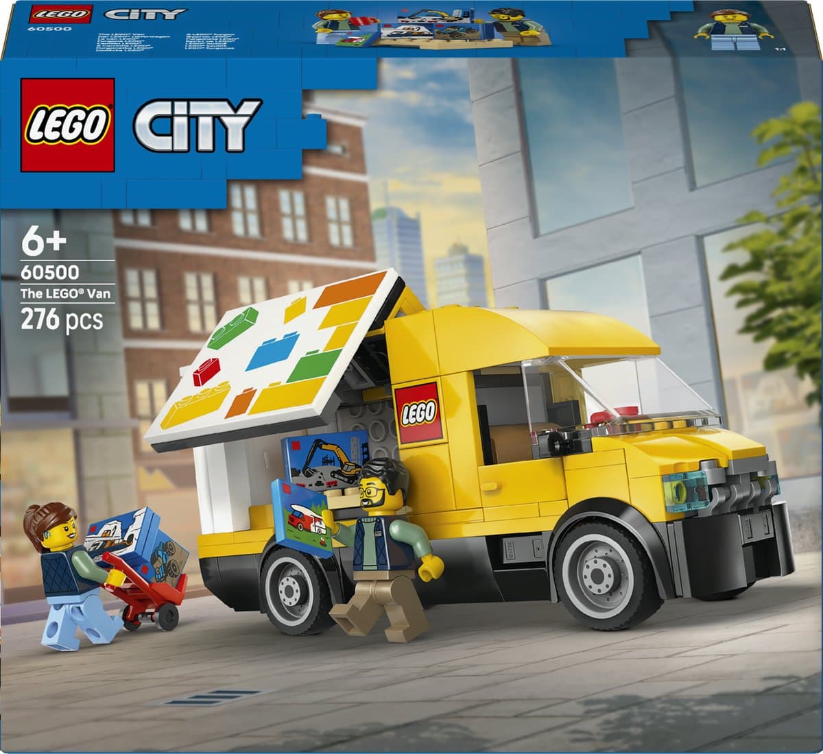 LEGO® City: De LEGO Bestelwagen - Bouw- en Speelset voor Autofans Vanaf 6 Jaar - Met 2 Minifiguren - 60500