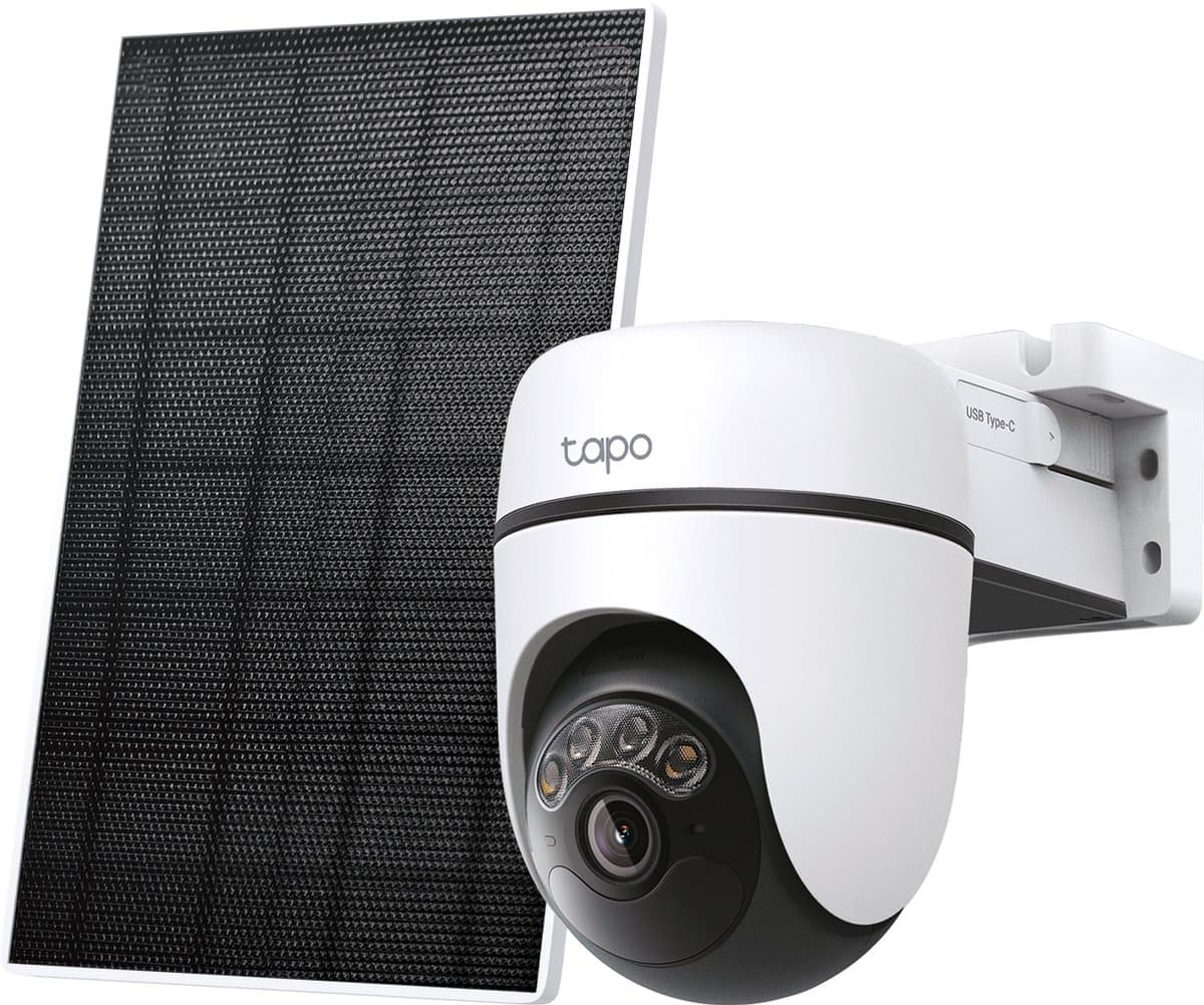 Tapo C610 KIT beveiligingscamera buiten met zonnepaneel - 2K 3MP - IP65 - AI detectie -Wifi Camera