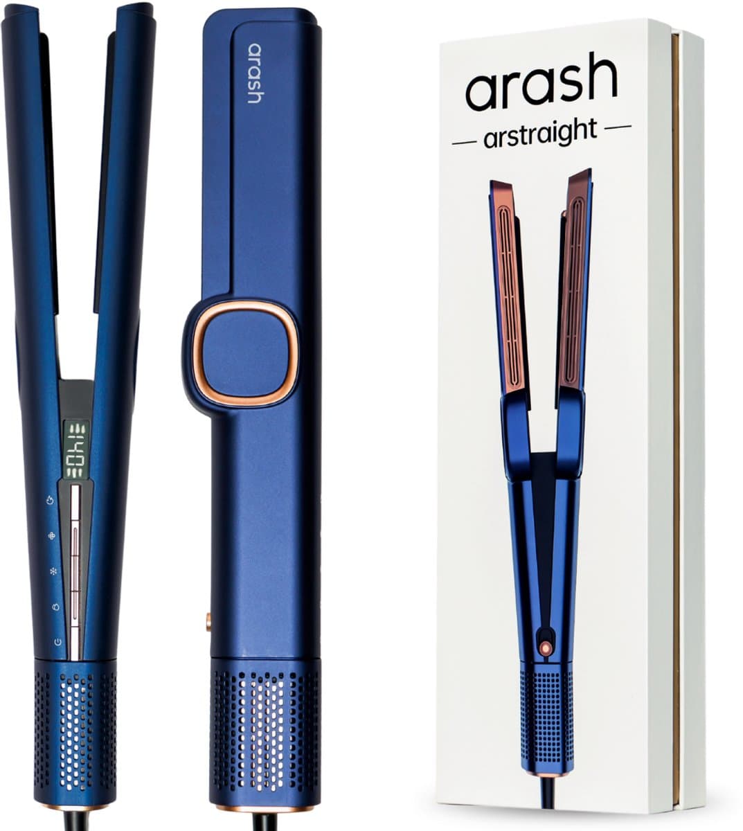 arash® AirStraight – 2-in-1 Stijltang & Föhn – Wet-to-Dry Airstraightner – Lucht Stijltang & Haardroger – Coldshot – 80℃ t/m 140℃ – Premium Alternatief voor Stoomstijltang – Geschikt voor alle Haartypes