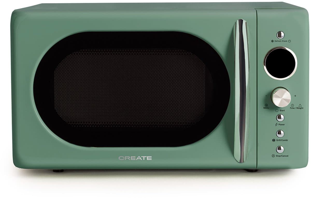 CREATE - Digitale magnetron-grill 900 W - Sage - MICROWAVE RETRO