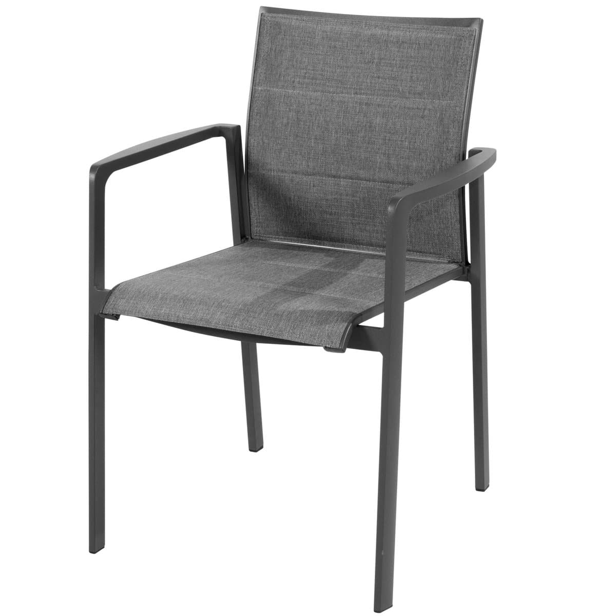Cortina stapelbare dining tuinstoel antraciet Taste 4SO