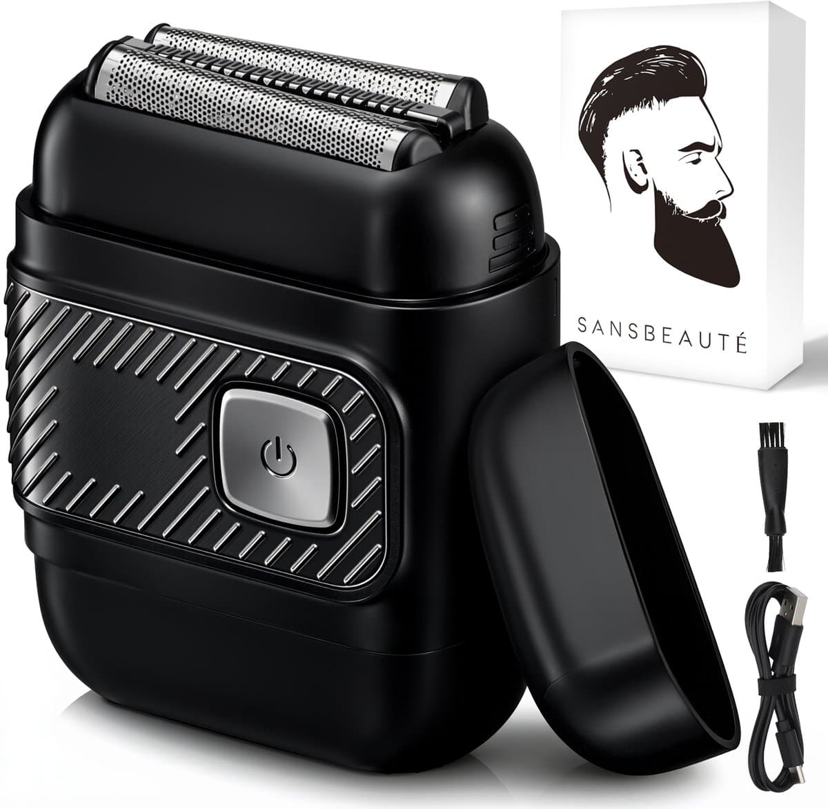 Sansbeauté® Foil Shaver Double Blade - Scheerapparaat Mannen - Elektrisch Shaver - Hoofd Kaal Scheren - Fade