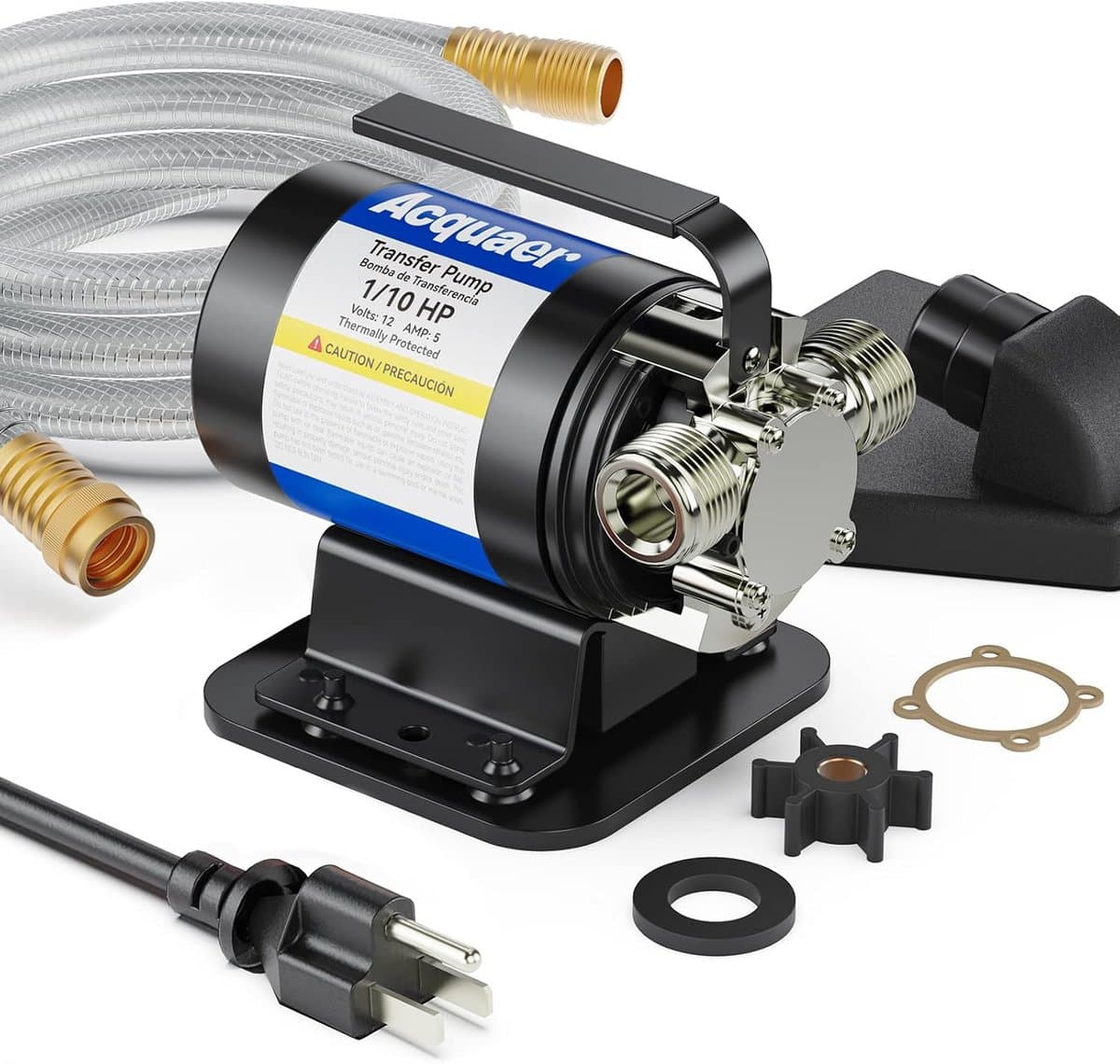 Draagbare Elektrische Waterpomp - 115V Waterslangpomp voor Zwembad, Regenton en Waterbedden