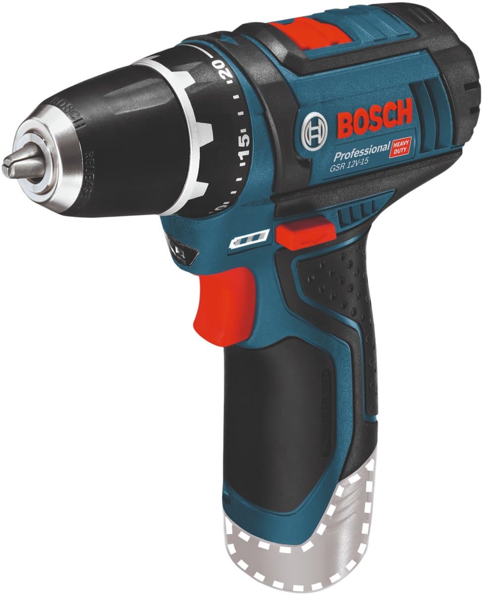Bosch Professional GSR 12V-15 Accu Schroefboormachine 12V Basic Body - 0601868101