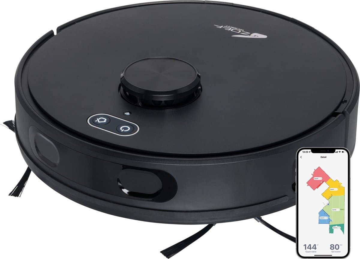 Zoef Robot Robotstofzuiger Willem 2.0 met laadstation - uitgebreide mapping - Robot vacuum - 6000Pa - Robot stofzuiger - geschikt voor huisdieren