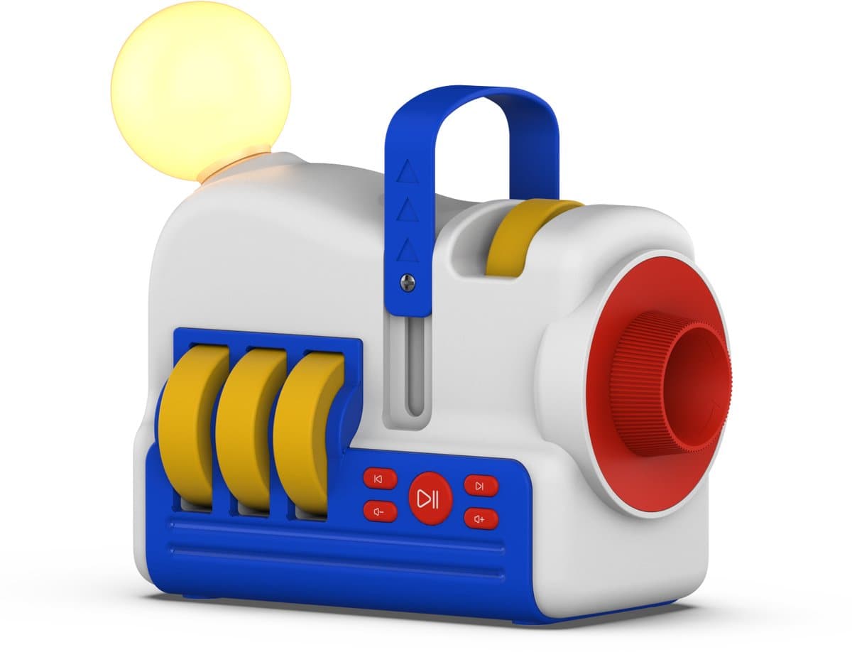 Storyteller Projector – 4‑in‑1 projector – Sterren projector – Nachtlampje – Kinderkamer – Kinder slaapliedjes & verhaaltjes