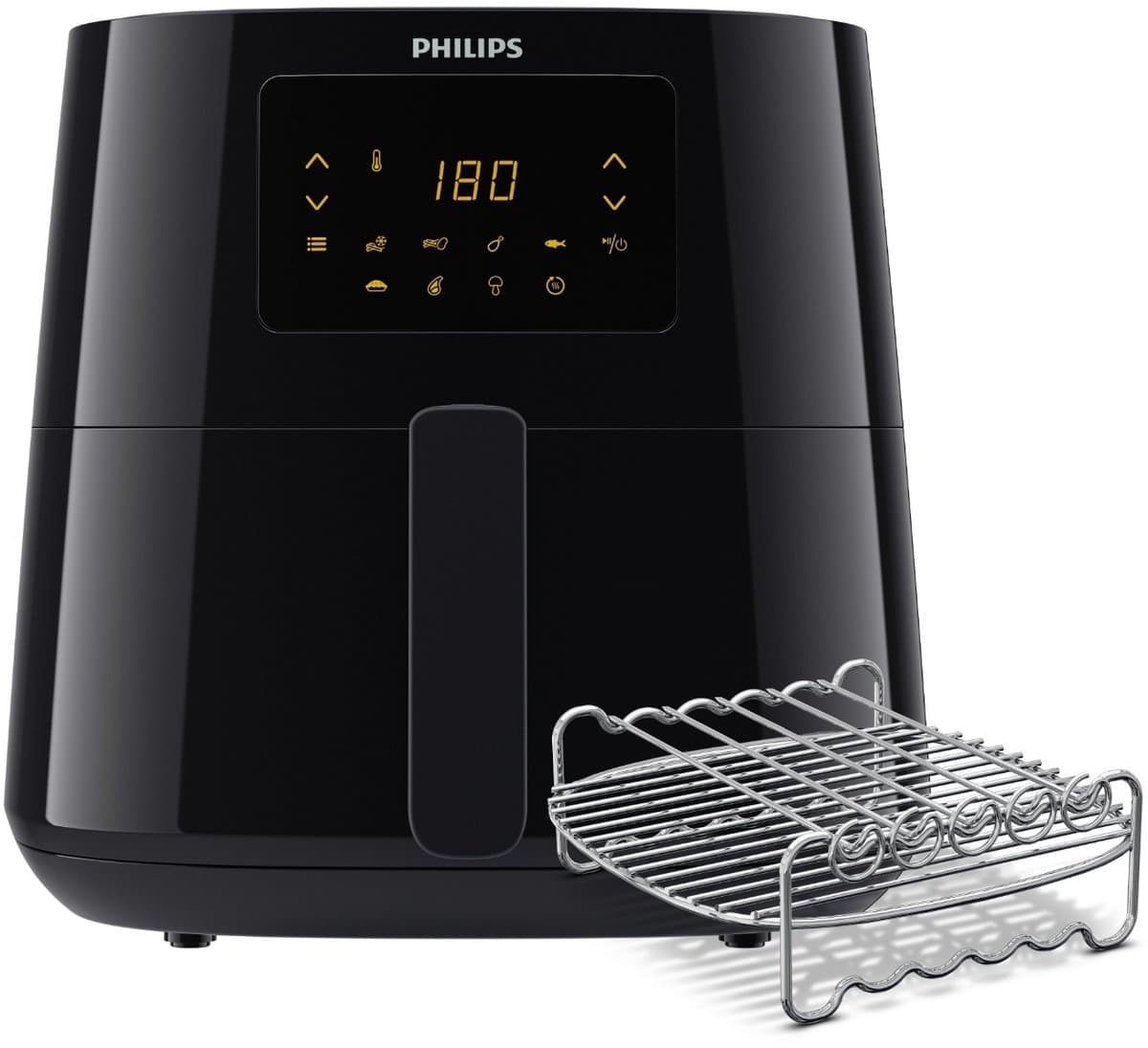 Philips Airfryer Essential 3000 Series - HD9270/96 - 6,2 liter (XL) - Heteluchtfriteuse - Warmhoudfunctie - 14 in 1 kookfuncties - Met spiesjes & grillrooster