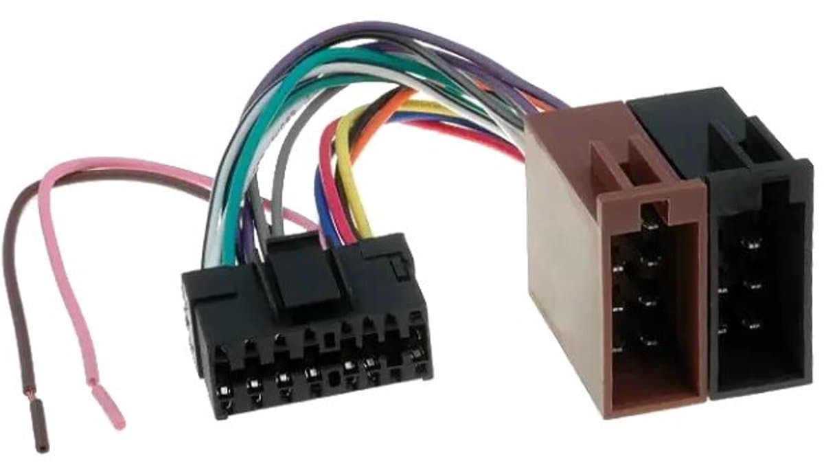 ISO kabel geschikt voor Sony autoradio - 30x12mm - 16-pins - 0,15 meter