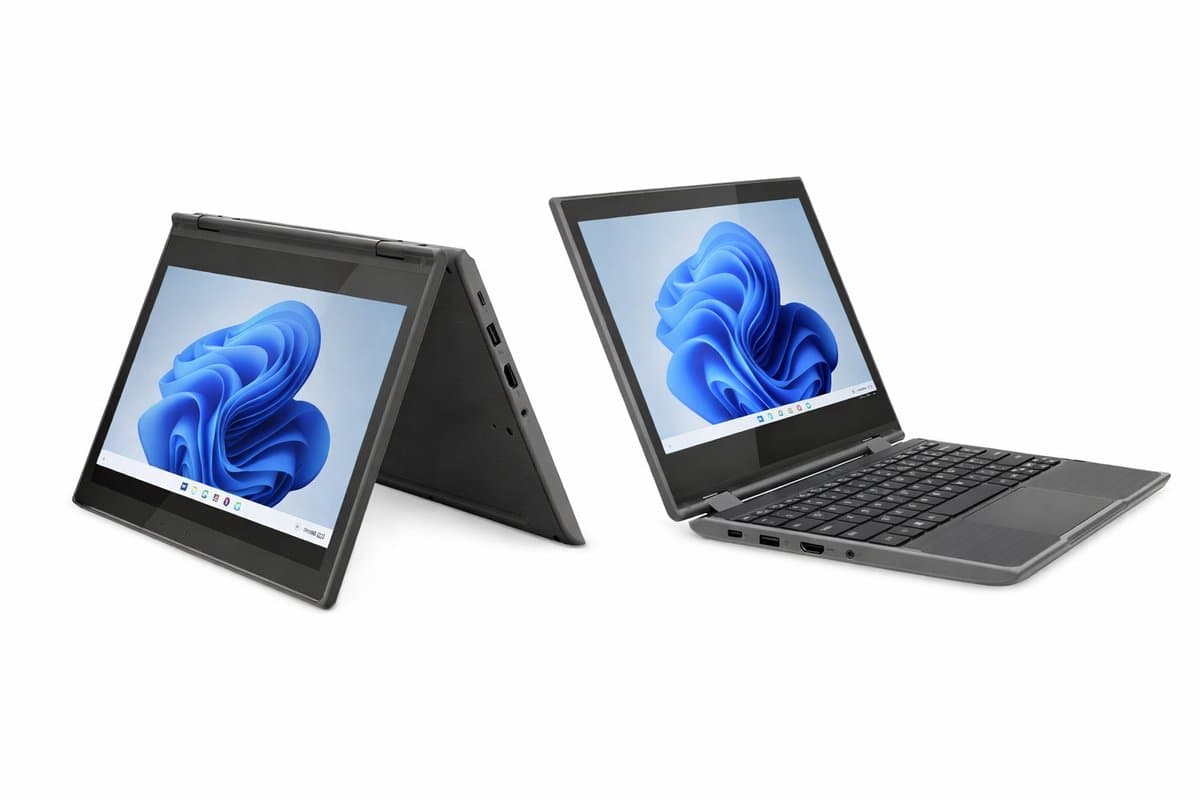 Lenovo 300E - 2-in-1 laptop en tablet - 11.6 inch - Intel N4100 - 4GB - 128GB opslag- Windows 11