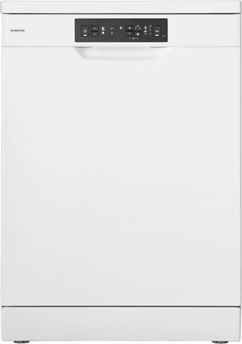 Inventum VVW6008AW vaatwasser - 12 couverts - Bestekmand - 5 programma’s - Deur opent automatisch - Startuitstel - Energielabel D - Vrijstaand - Wit