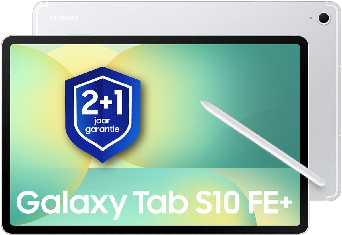 Samsung Galaxy Tab S10 FE Plus - Wi-Fi - 128GB - Silver + 1 jaar extra garantie