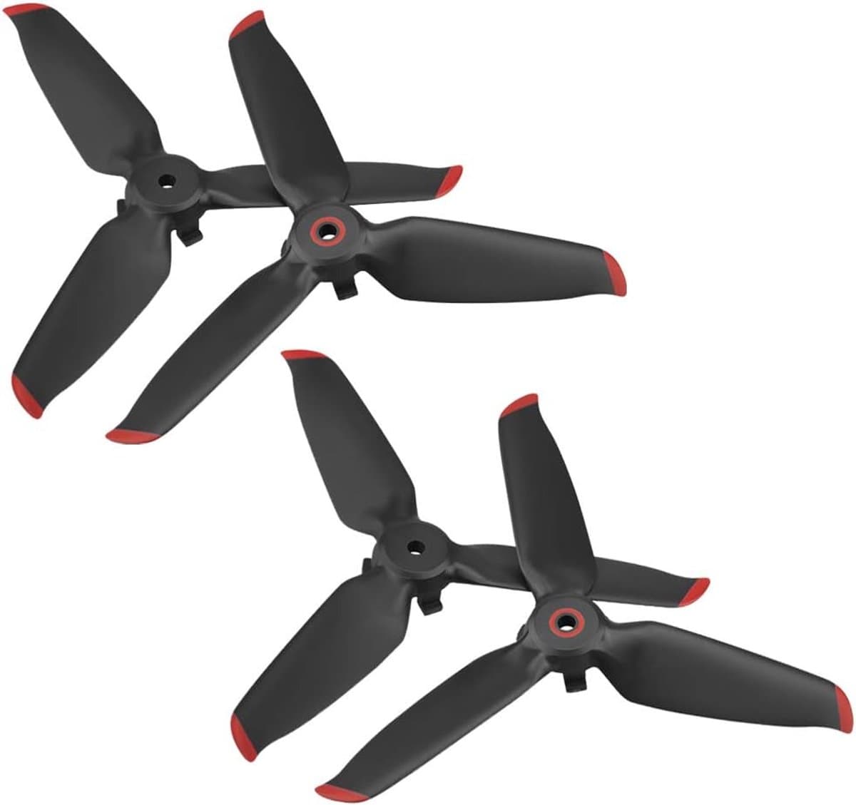Allecto plus - 2 paar FPV-propellers voor DJI FPV Combo-drone met 4K-camera - rode rand