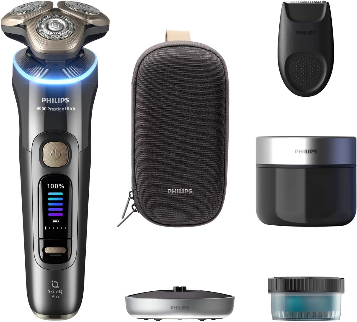 Philips i9000 Prestige Ultra XP9402/31 Wet&Dry elektrisch scheerapparaat met SkinIQ Pro