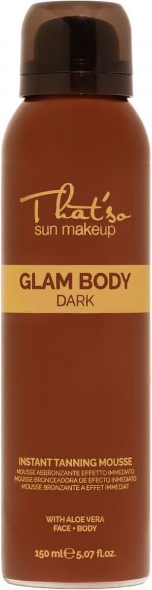 That'so Zelfbruiner Self Tan voor lichaam en gezicht - Glam Body Mousse Dark - Direct een sunkissed bruine kleur - 150ml - thatso.nl