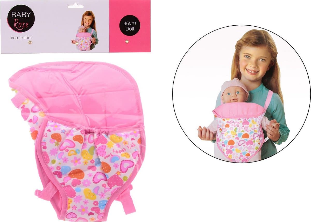 Baby Rose buikdraagzak voor poppen