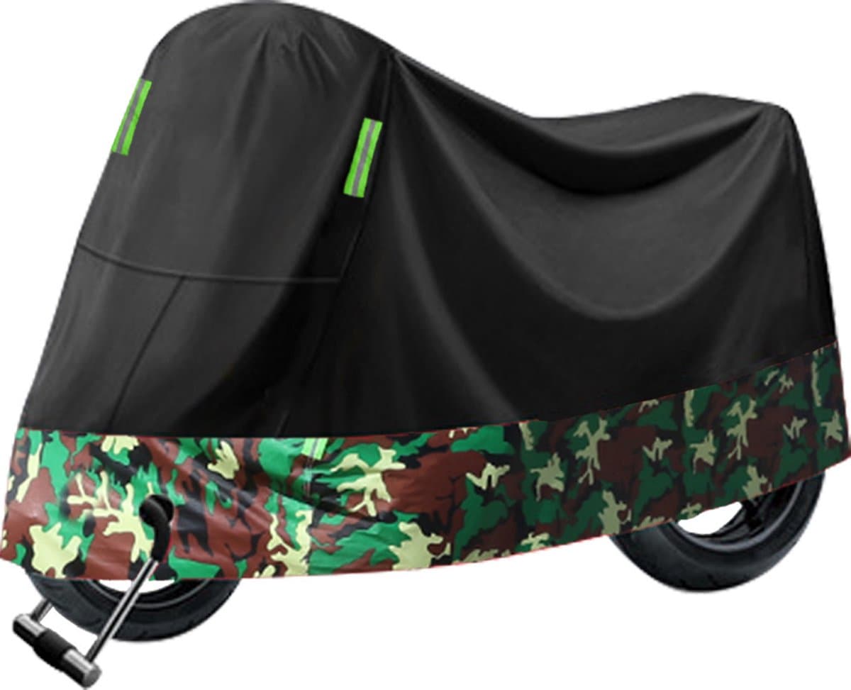Motorhoes & Scooterhoes - 295*110*140 cm - met Windscherm - Scooter Hoes - Waterdicht Buiten - Universeel voor alle Scooters / Motors - Waterdicht Oxford - Geschikt voor Binnen en Buiten - Waterafstotend